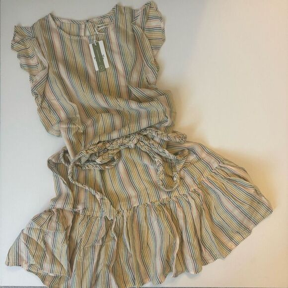 $128 Marine Layer Laney Mini Dress Beachy Stripe XS m6 - Picture 4 of 7